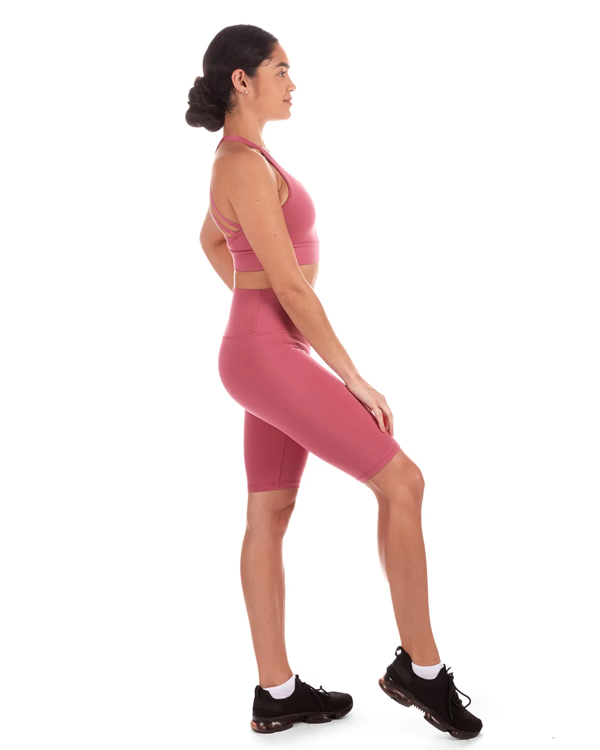 Scrunch Butt Stitch Bum Enhancing Knee Length Athletic Short