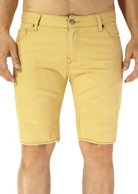 Slim Leg Cut-Off Short (Gold Khaki)