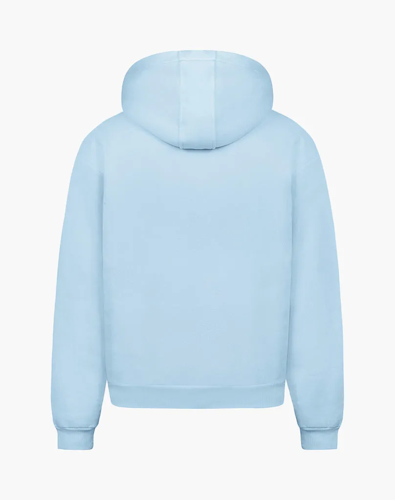 STATEMENT ZIP-HOODIE (ICE BLUE)