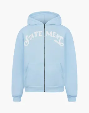STATEMENT ZIP-HOODIE (ICE BLUE)