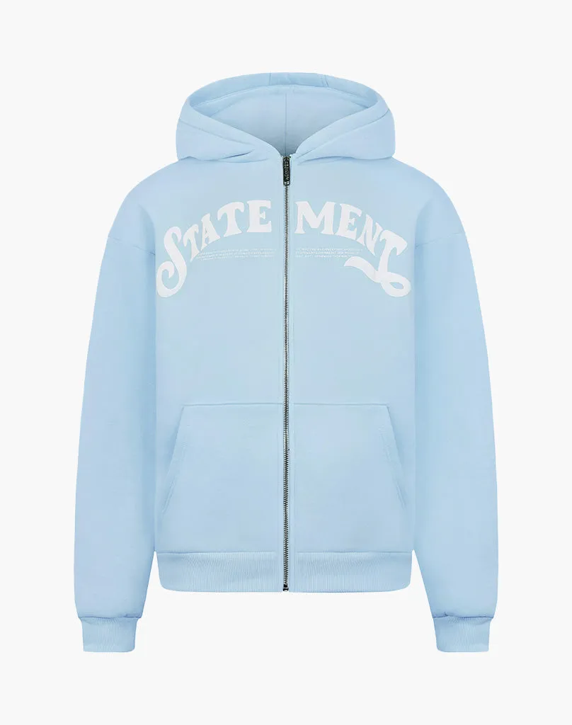 STATEMENT ZIP-HOODIE (ICE BLUE)
