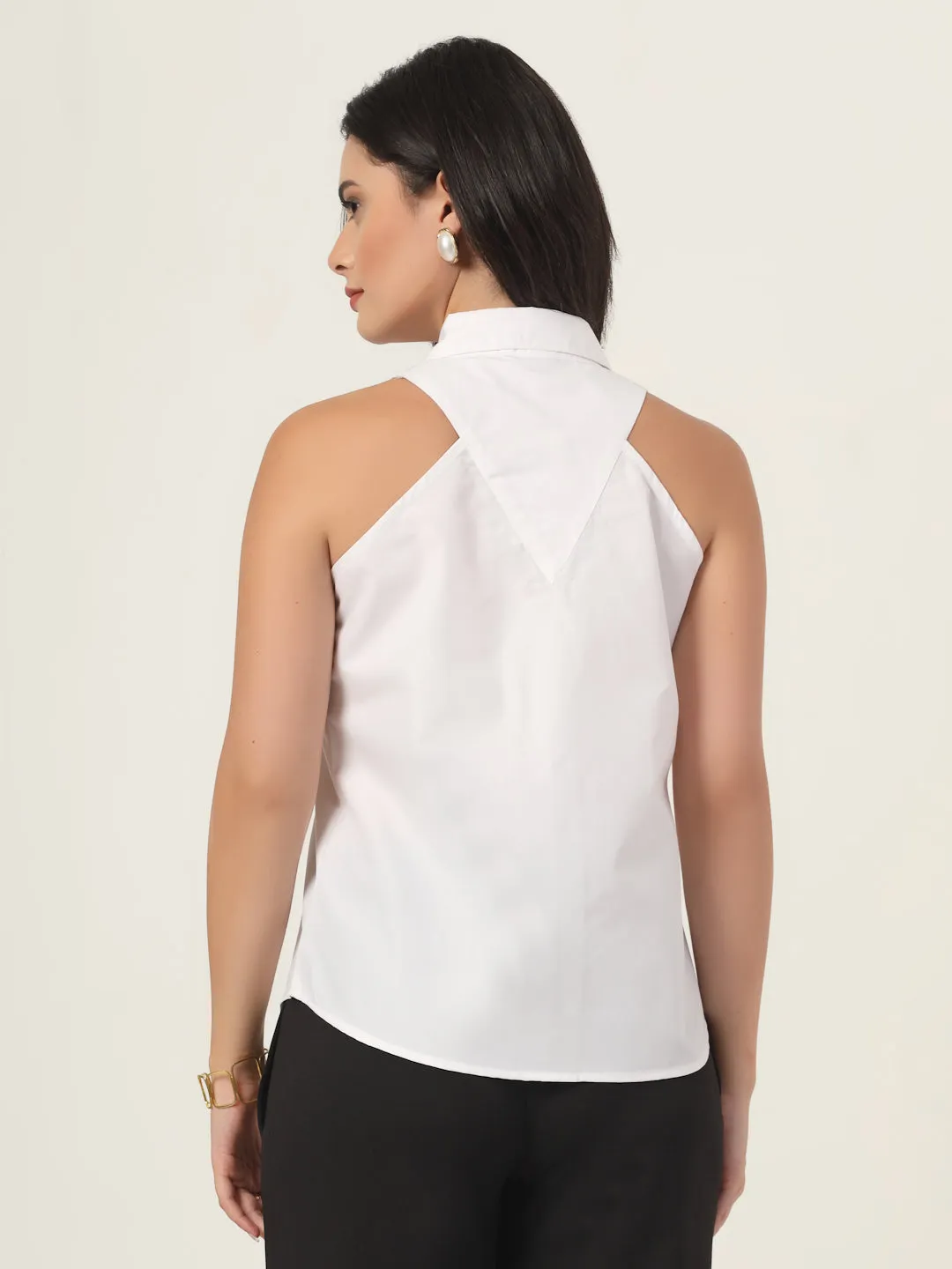 Style Quotient Women White Incut Shirt