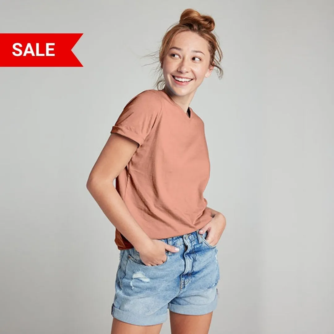 Super Combed Cotton-Rich V-Neck T-Shirt.