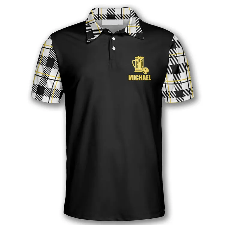 Tennis Today’s Forecast With A Chance Of Drinking Customized Name All Over Printed Polo Shirt