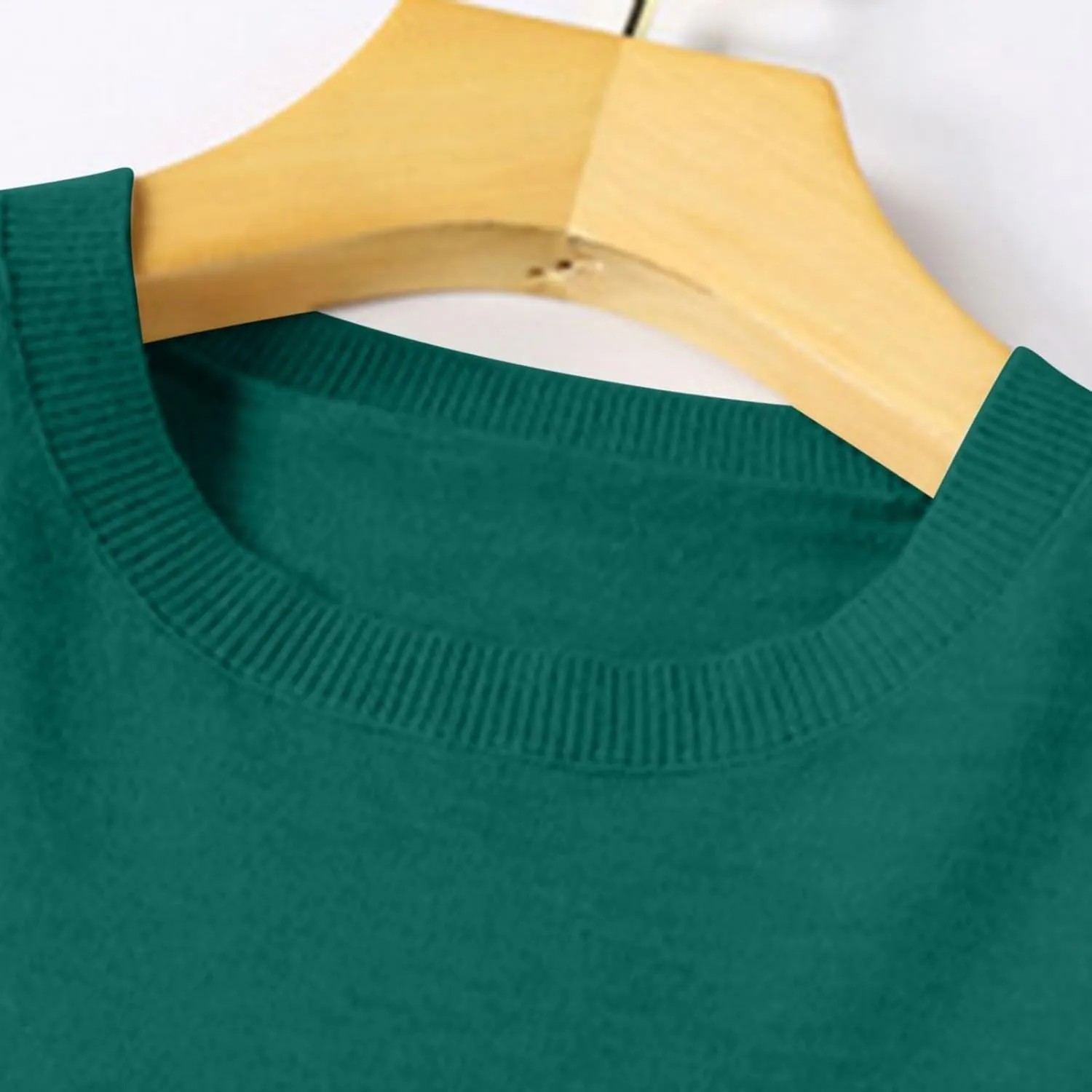 Tops for Women Loose Chunky Wool Knit Sweater Crewneck Fashion Soft Warm Sweater Fall and Winter Long Sleeve Pullover