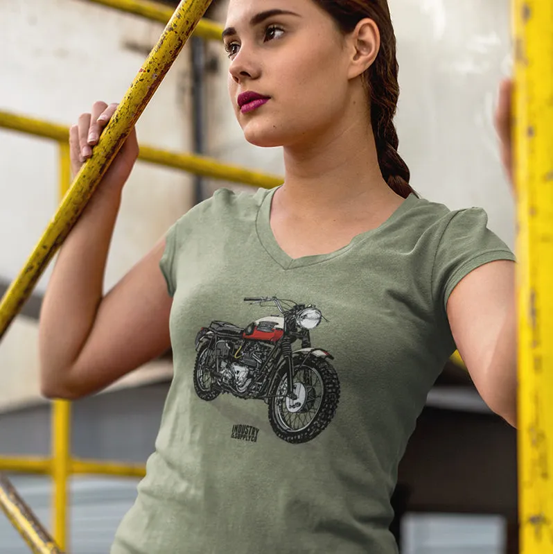 TRIUMPH BONNEVILLE LADIES V-NECK T-SHIRT