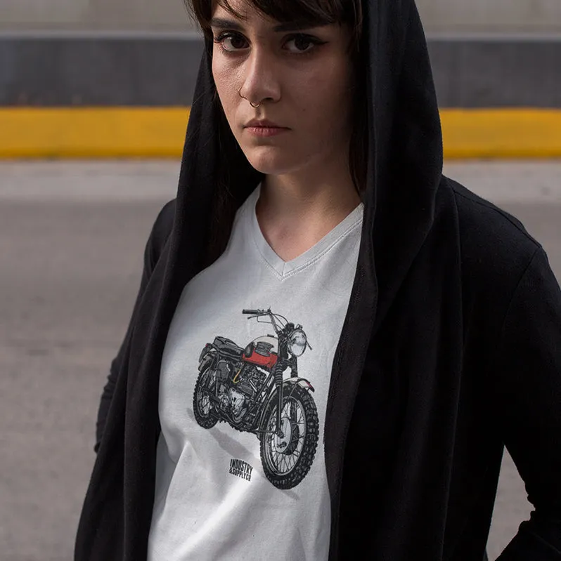 TRIUMPH BONNEVILLE LADIES V-NECK T-SHIRT