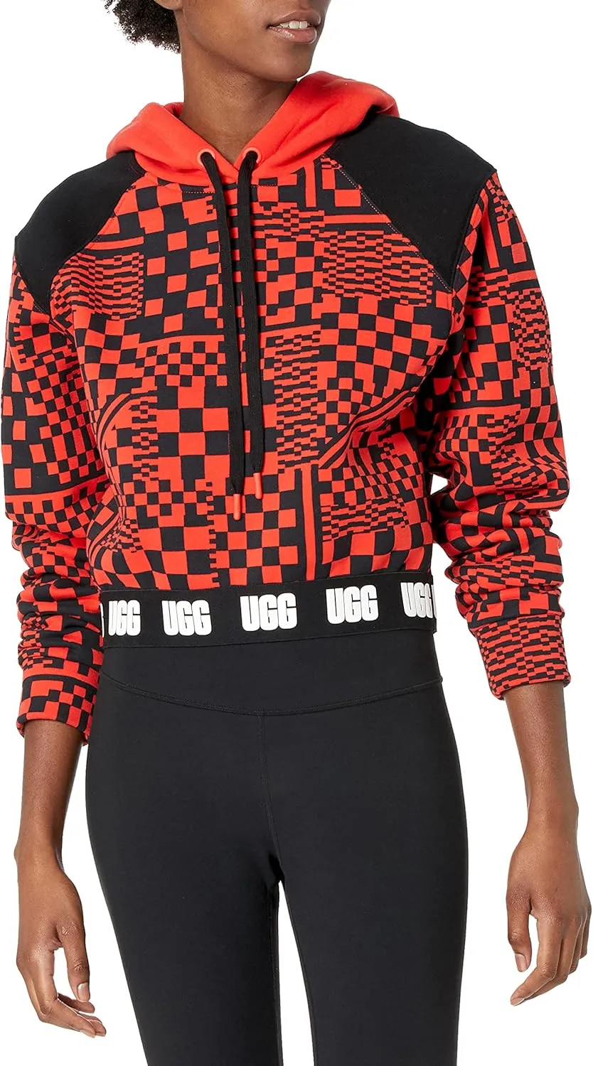 UGG Women's Mallory Cropped Hoodie Checks
