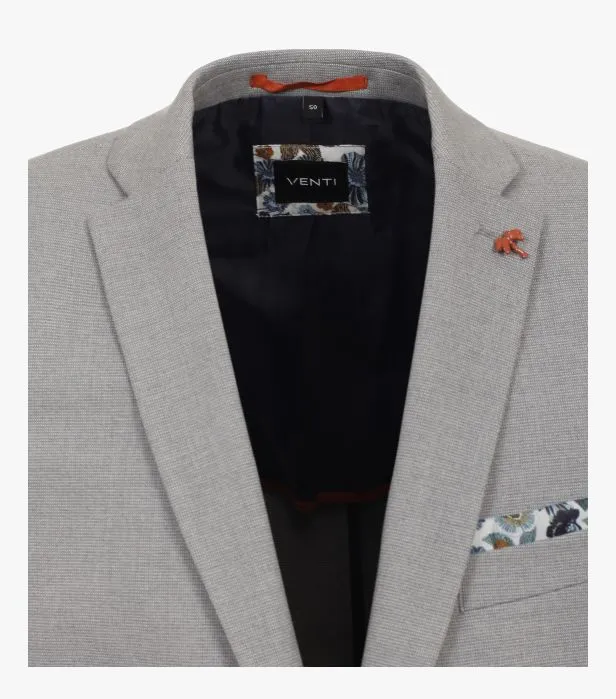 Venti Men's Leisure Jersey Blazer - Light Grey