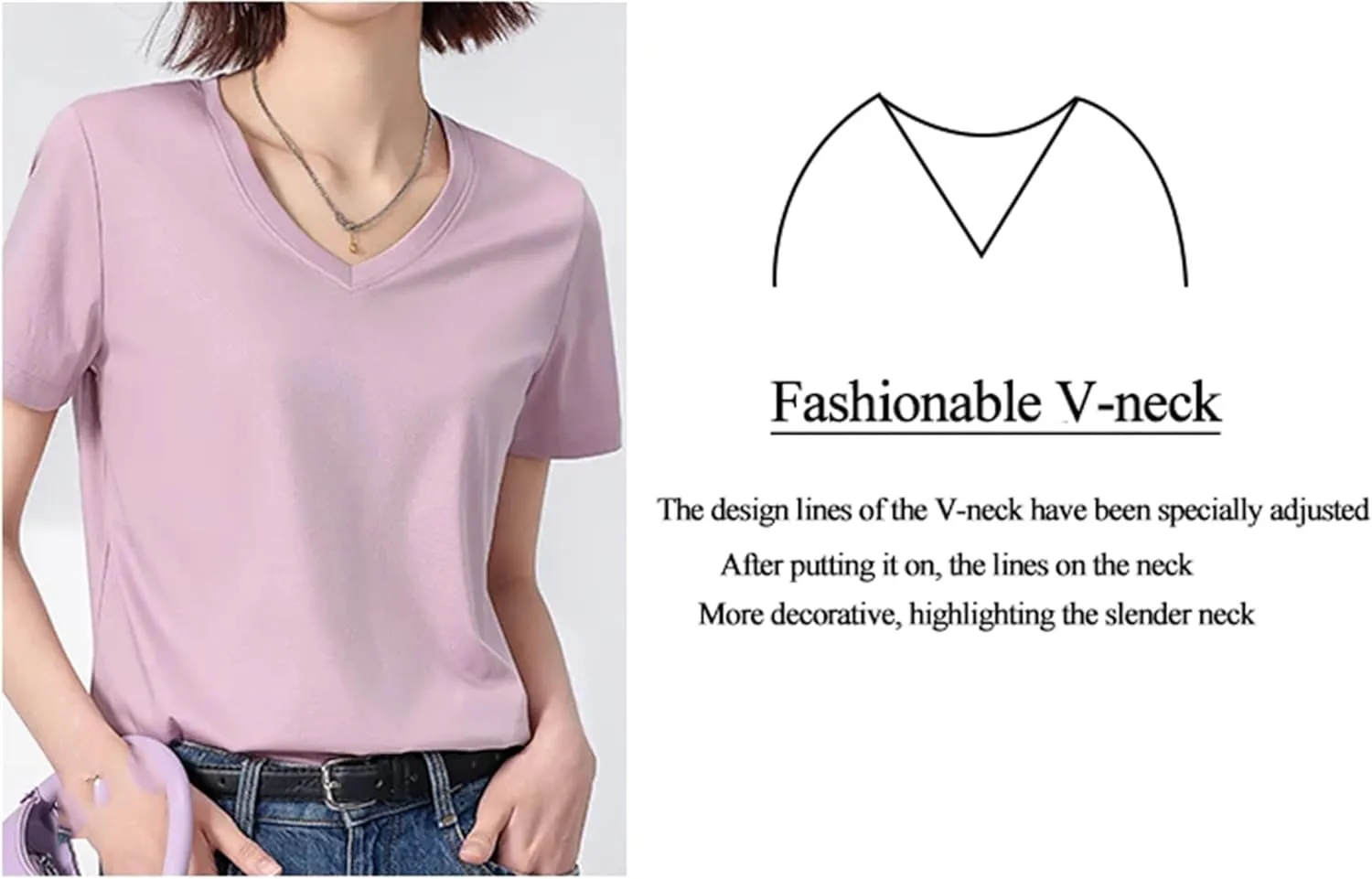 Women’S Silk Cotton T-Shirt O-Neck Short Sleeve Solid Spring Casual Basic Top