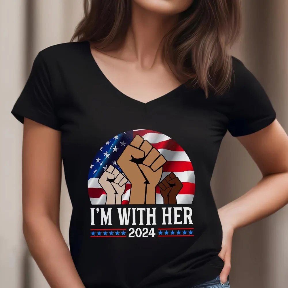 Women's V-neck T-shirt TSVB660