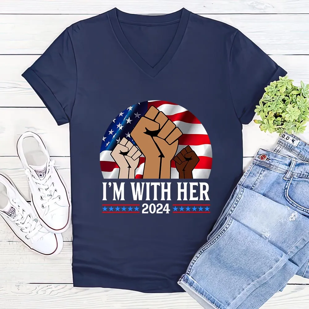 Women's V-neck T-shirt TSVB660