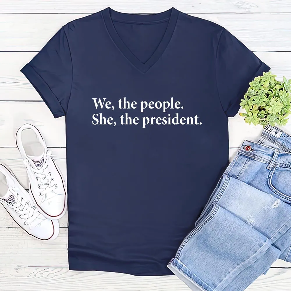 Women's V-neck T-shirt TSVB674