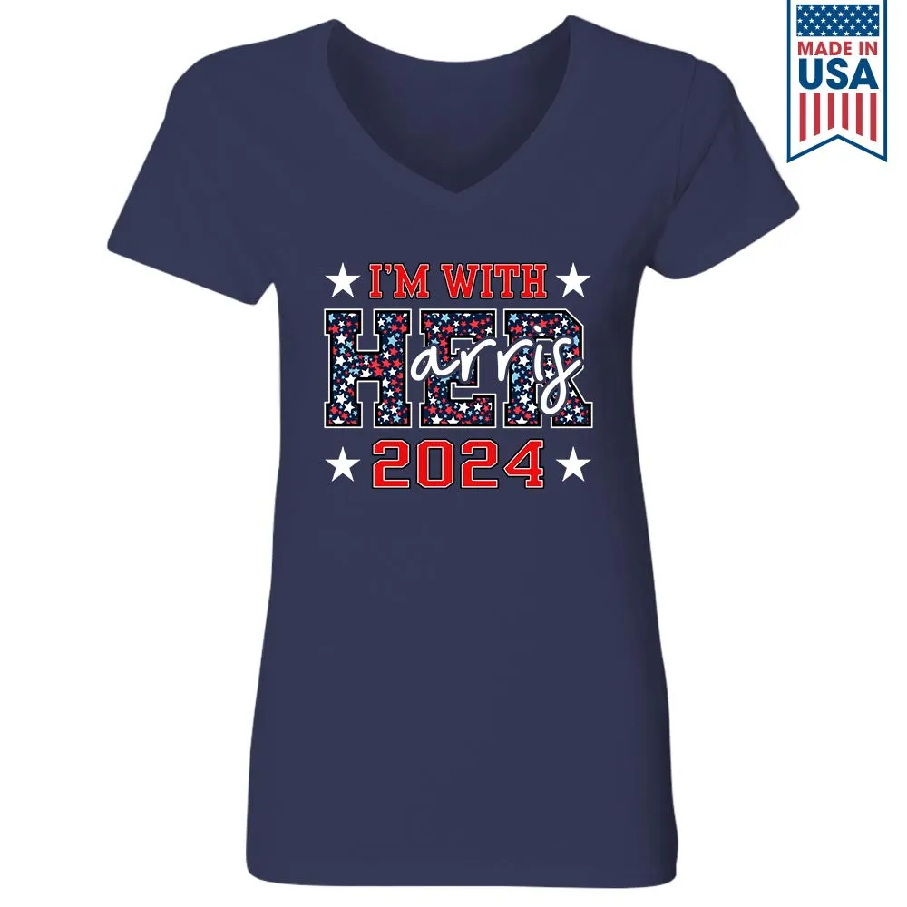 Women's V-neck T-shirt TSVB696