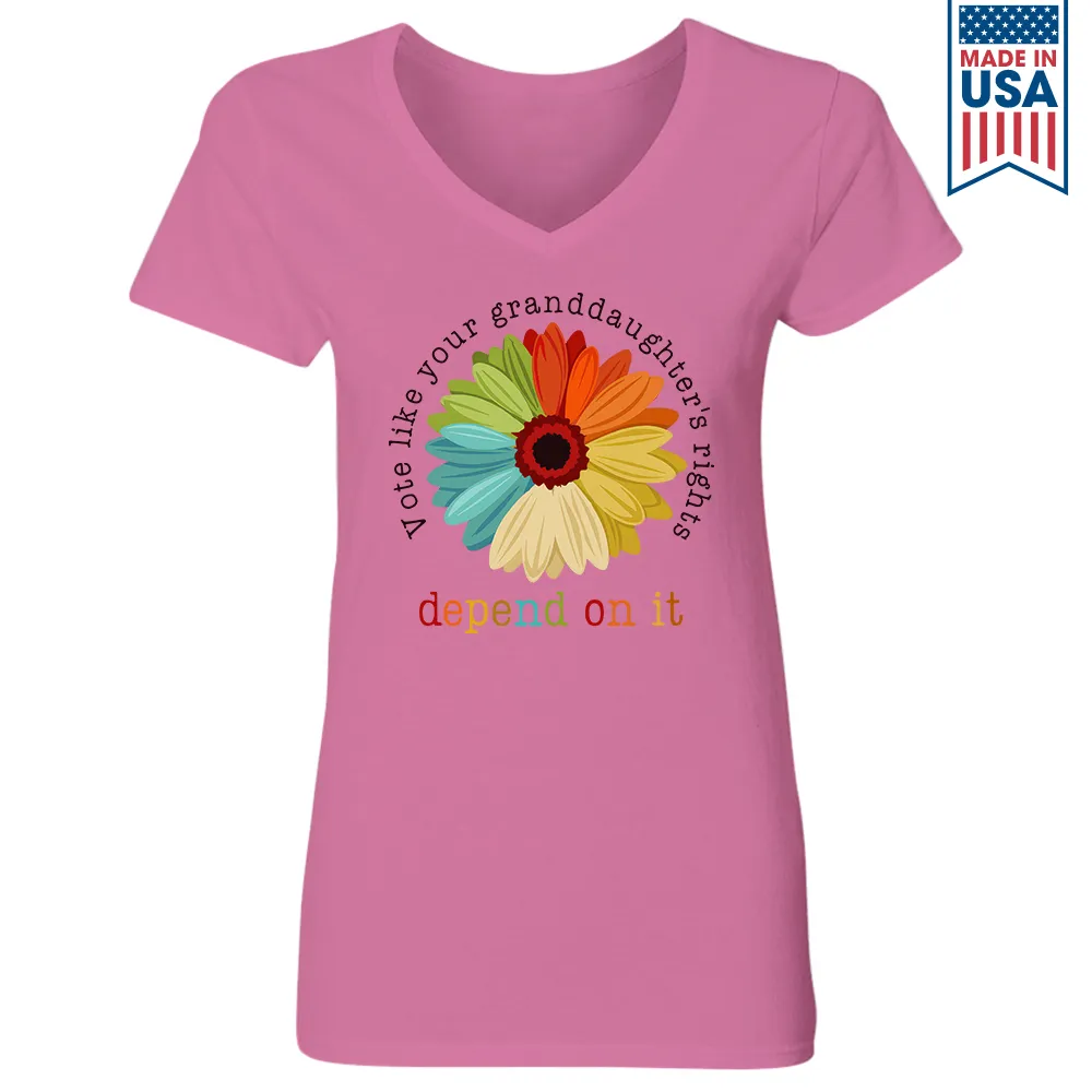 Women's V-neck T-shirt TSVW455