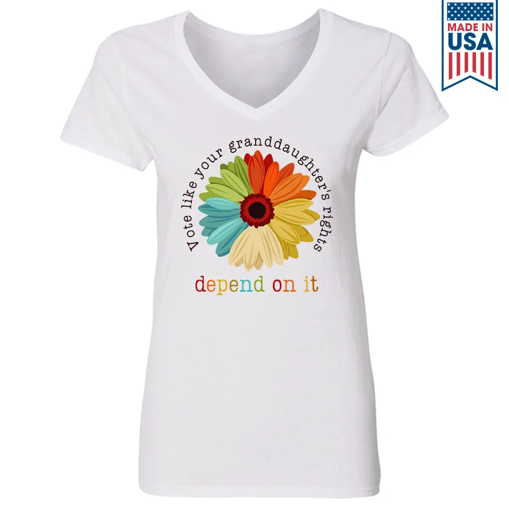 Women's V-neck T-shirt TSVW455