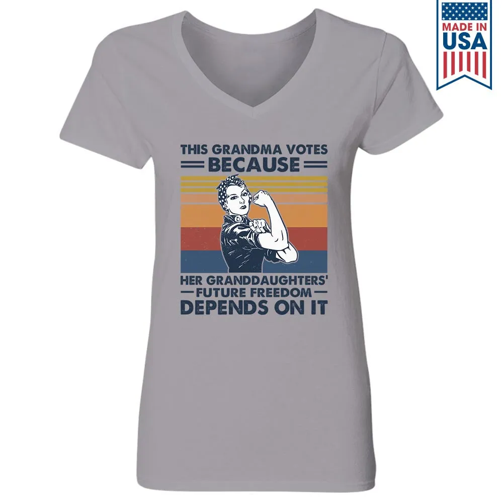 Women's V-neck T-shirt TSVW573