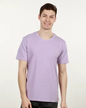 x Luxury V Neck Tee - Liliac