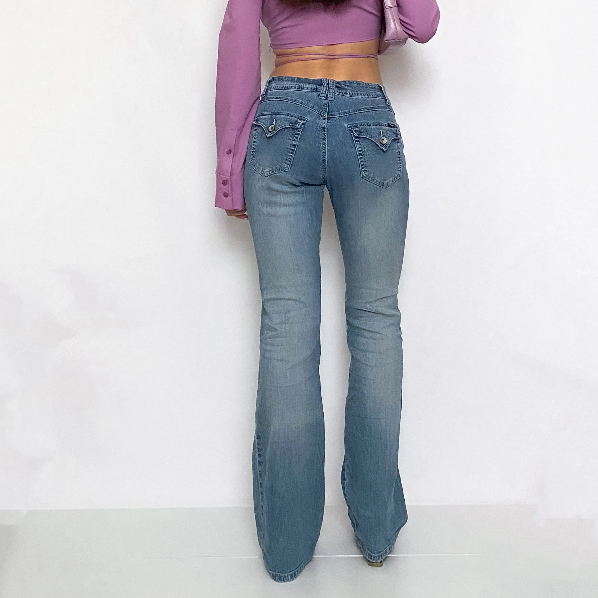 Y2K Angels Butterfly Embellished Jeans